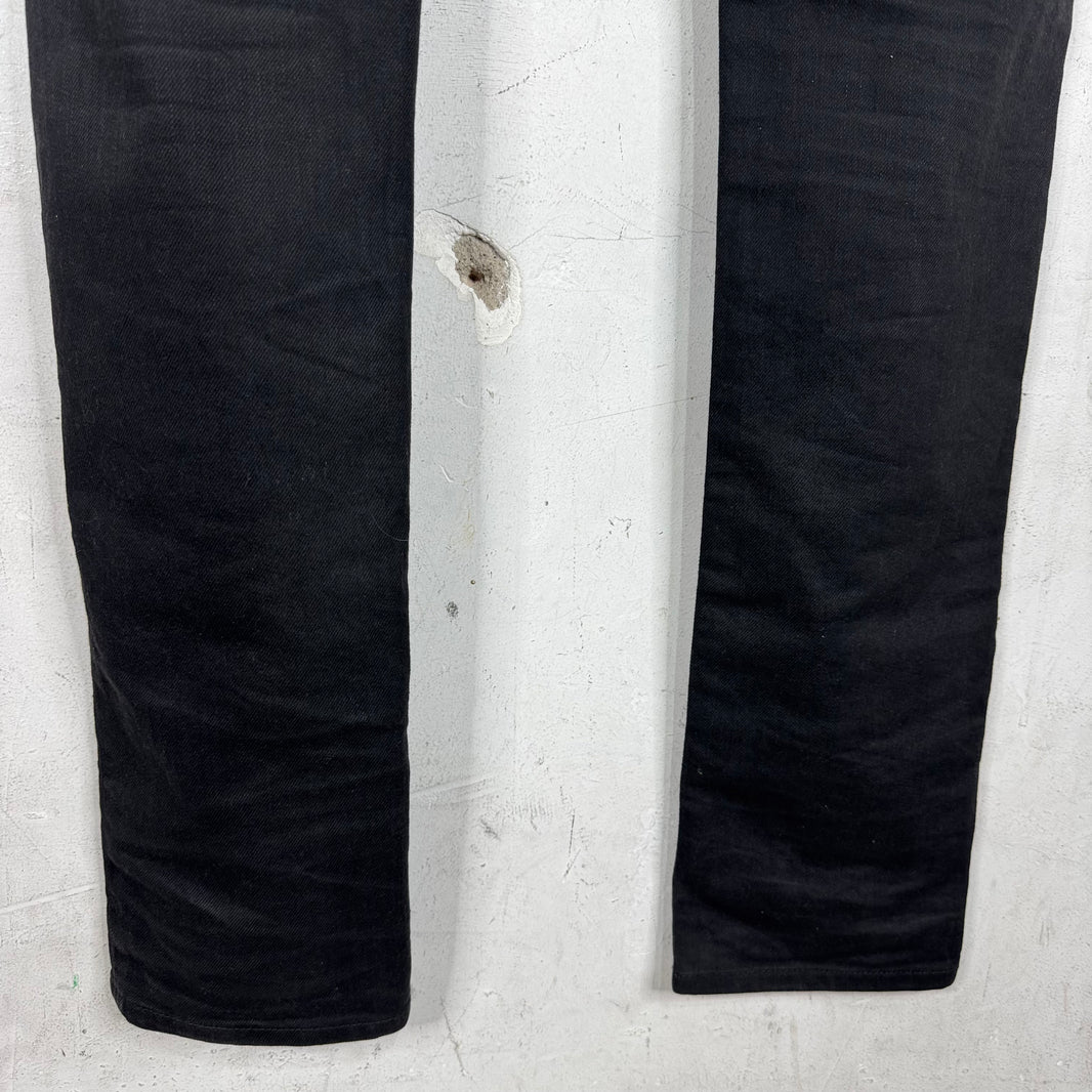 Saint Laurent Black Waxed D03 Jeans