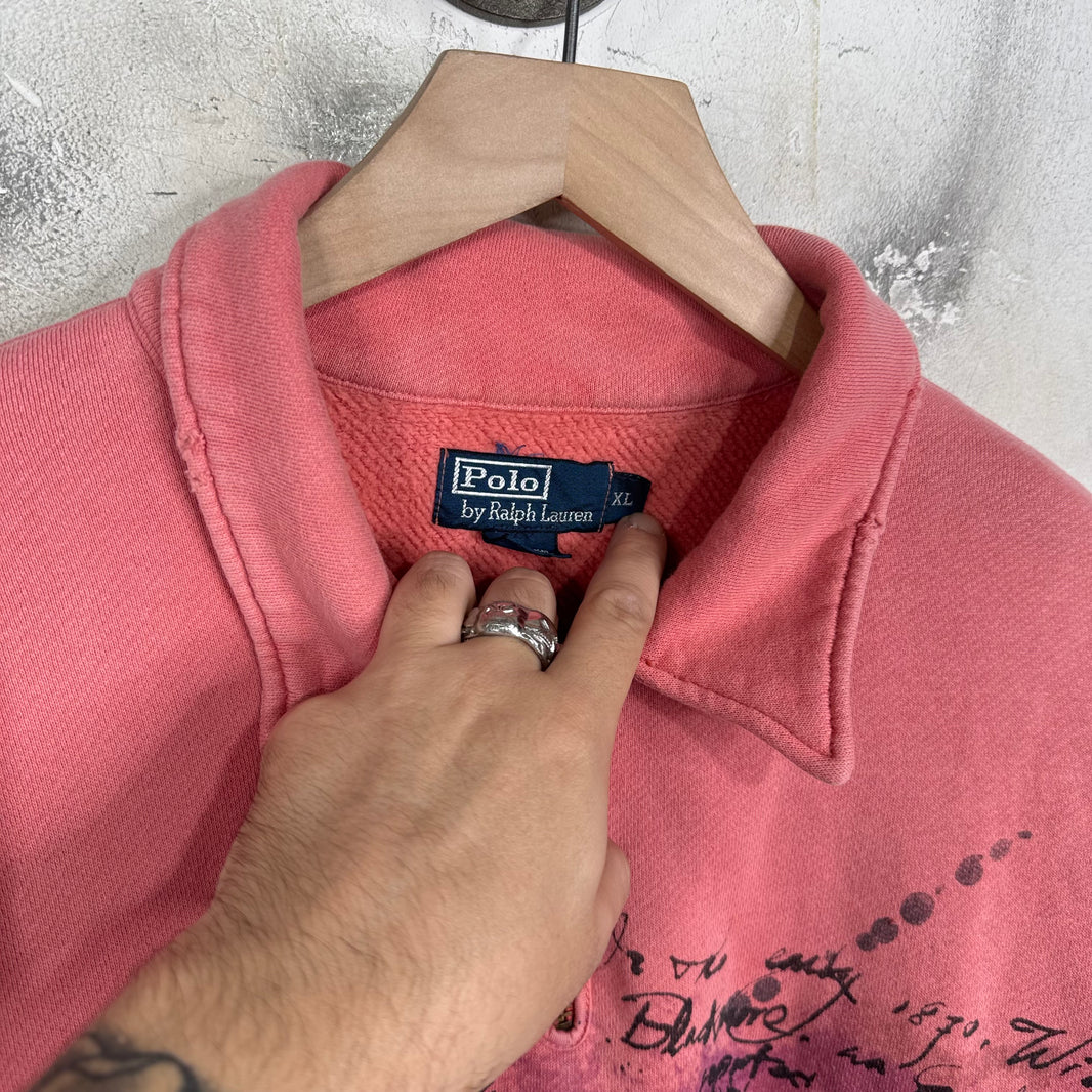 Polo Ralph Lauren Pink Bison 1/4 Zip
