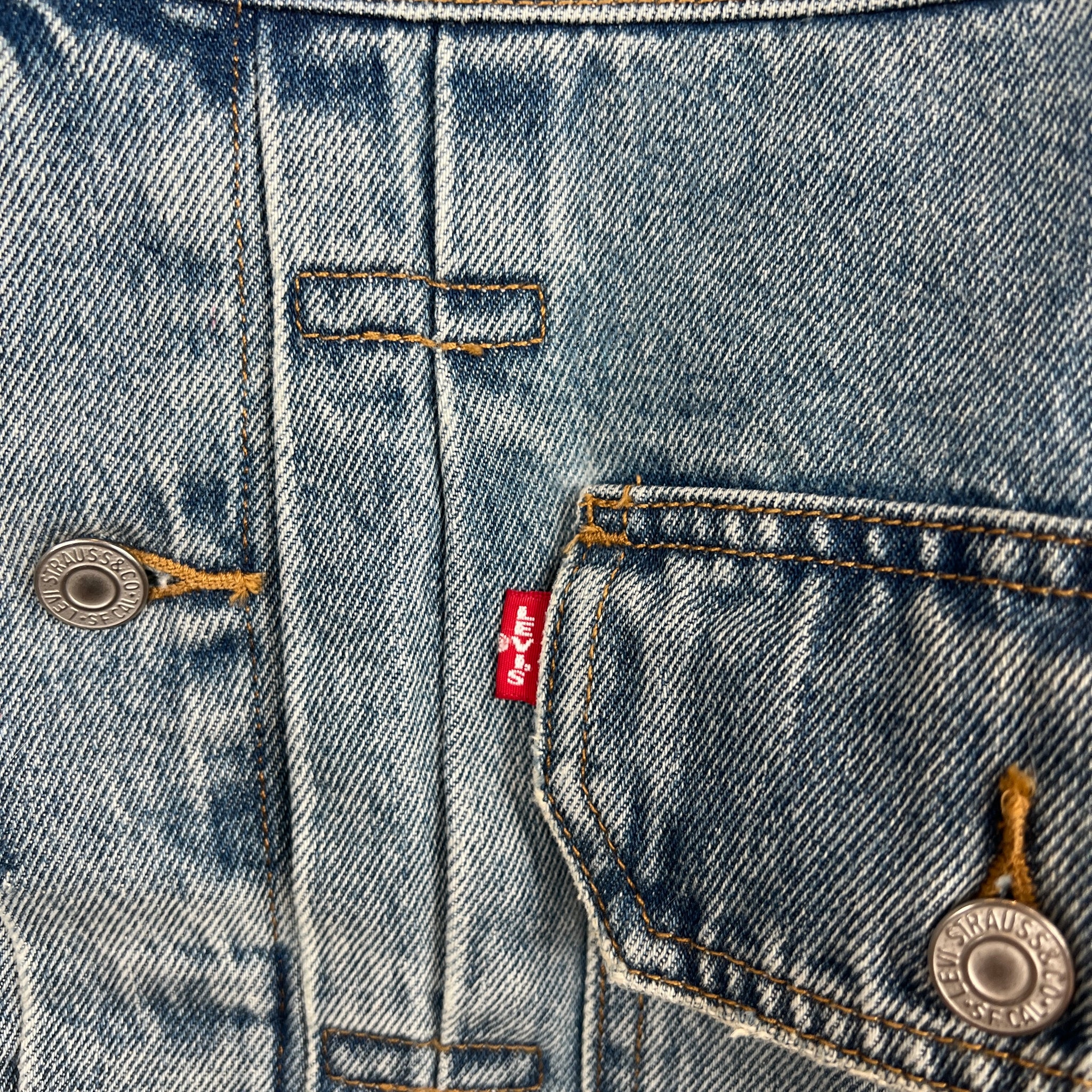 Denim Tears Blue Crystal Wreath Denim Jacket