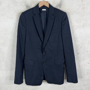 Dries Van Noten Navy Double Breasted Blazer