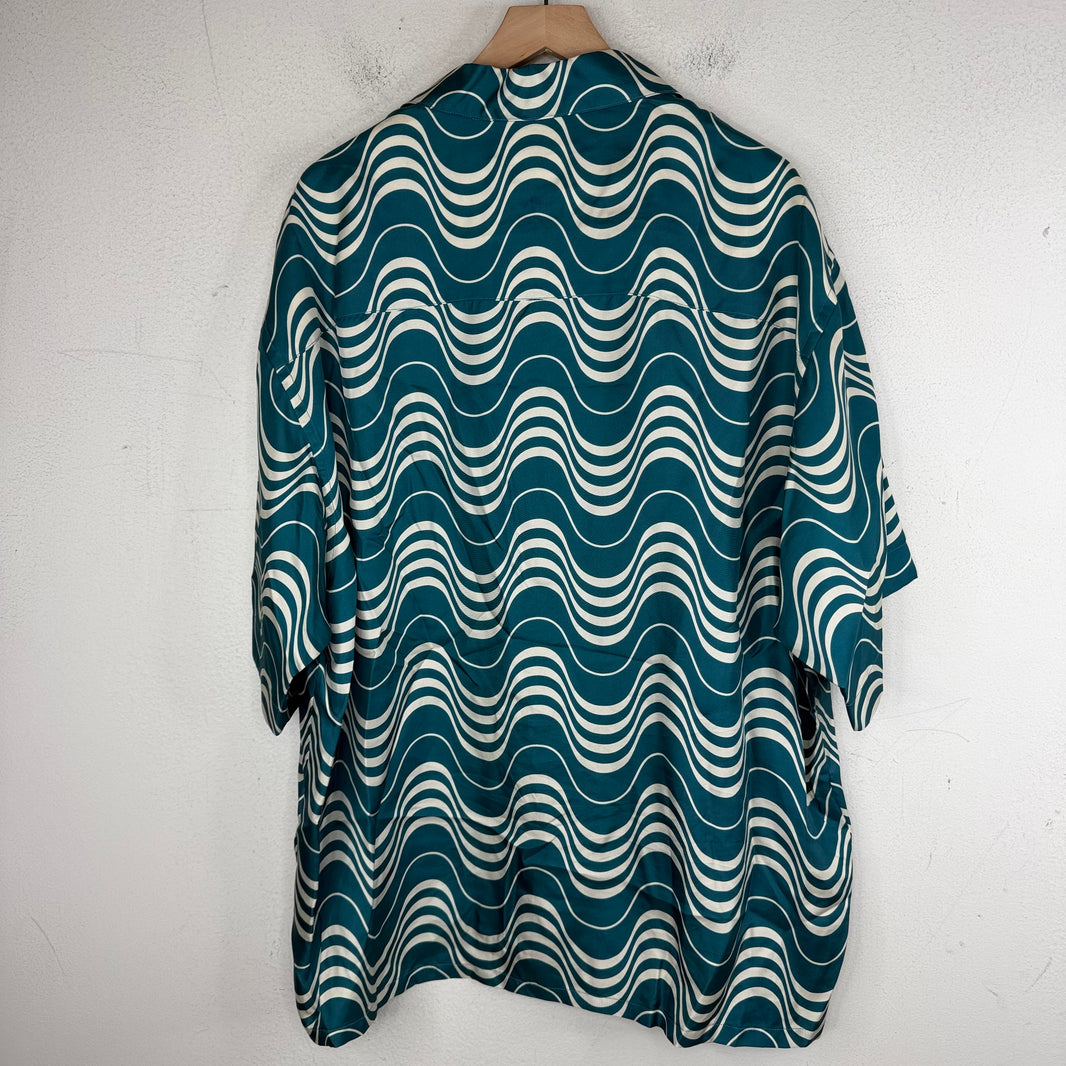 Marni Blue Wavy Shirt