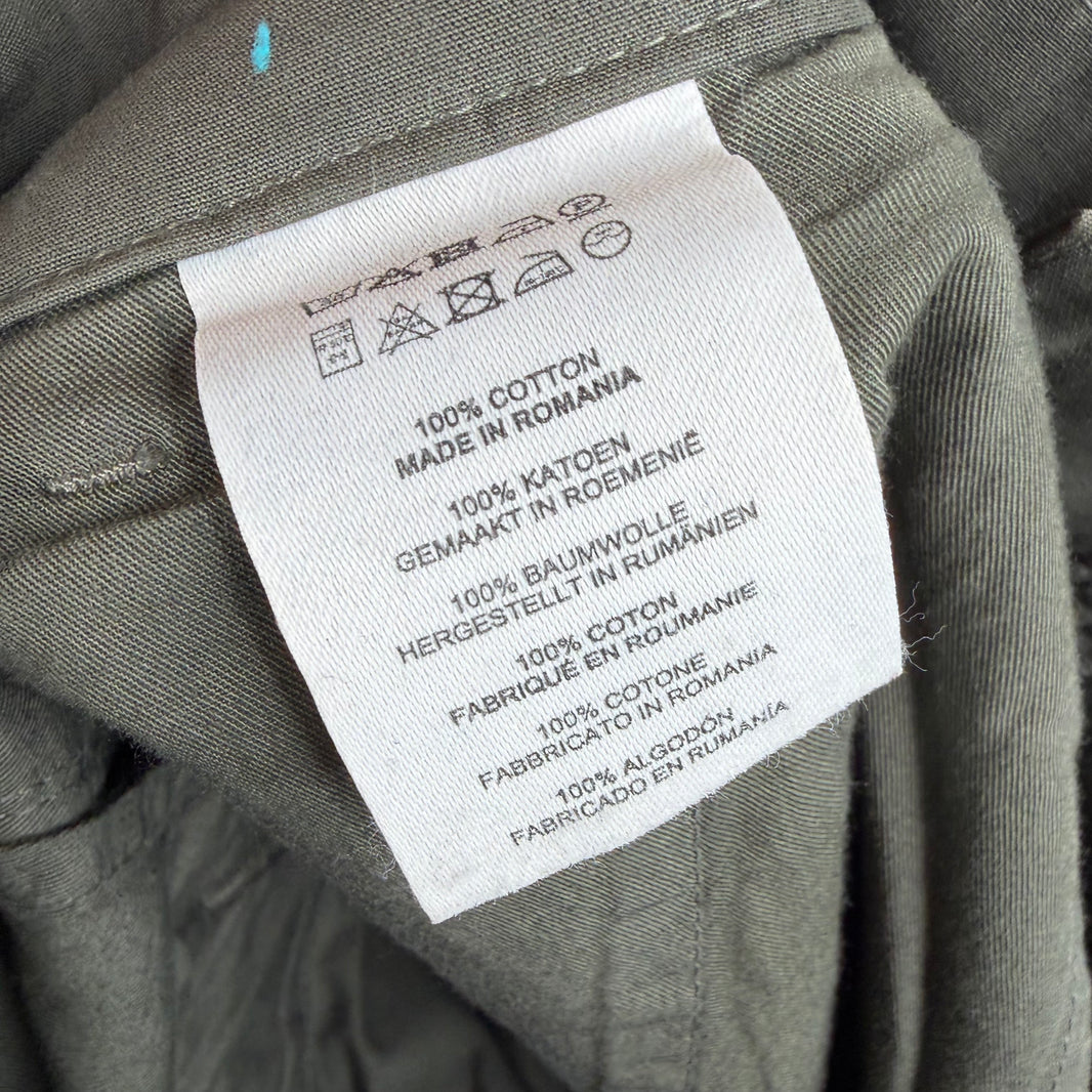 Dries Van Noten Baggy Olive Cargo Pants