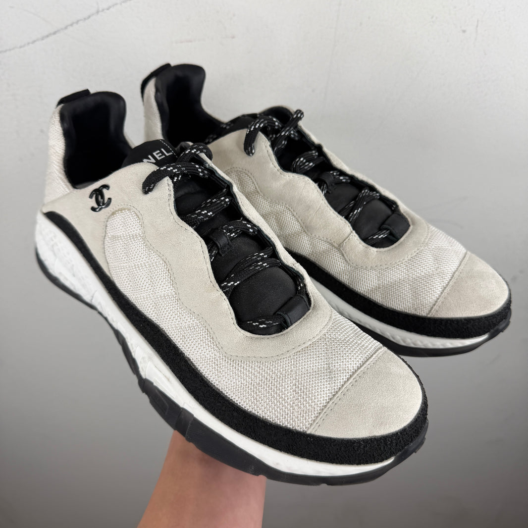 Chanel Nylon/Suede Sport Trail Low Top Sneakers