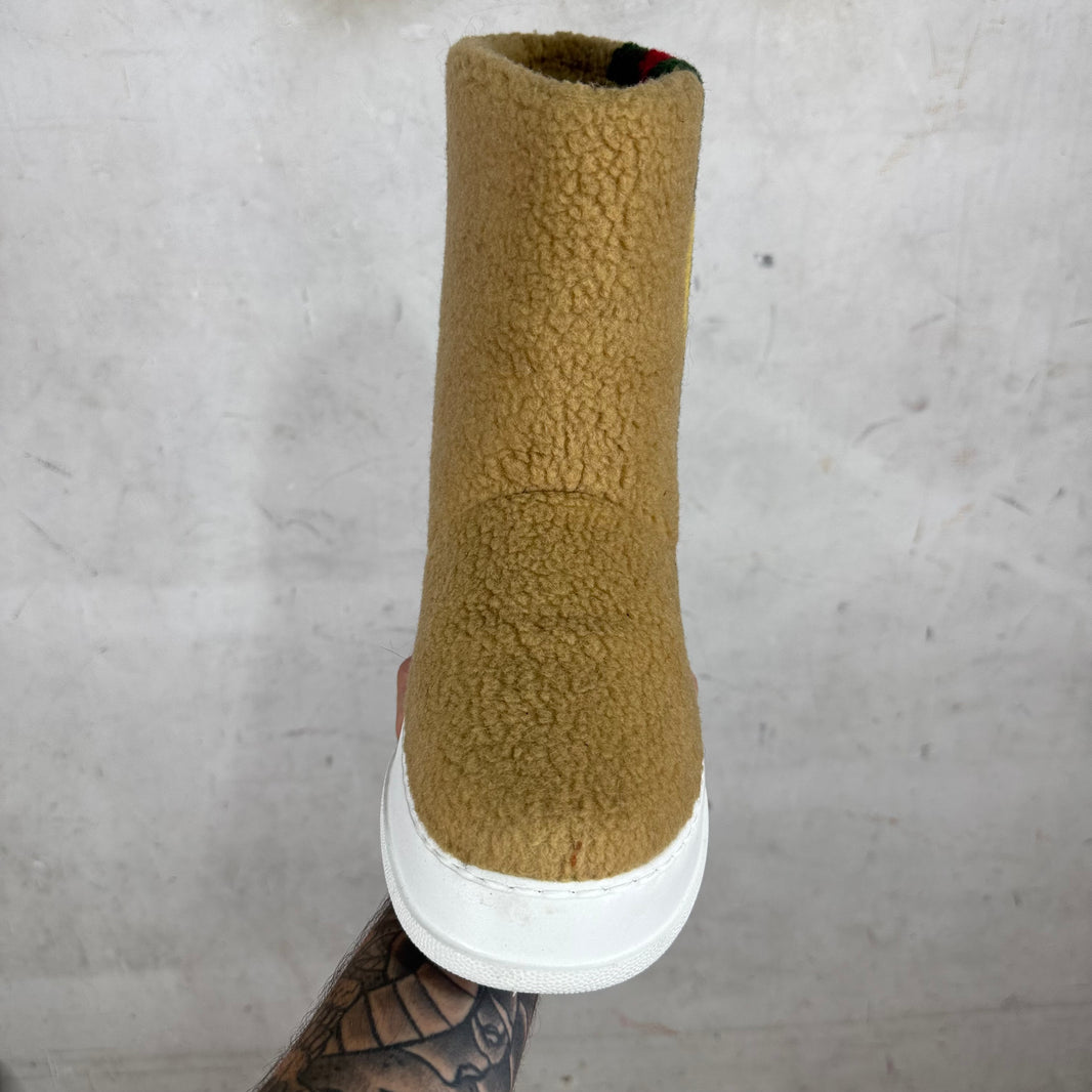 Gucci Auckland Interlock Faux Shearling Boot
