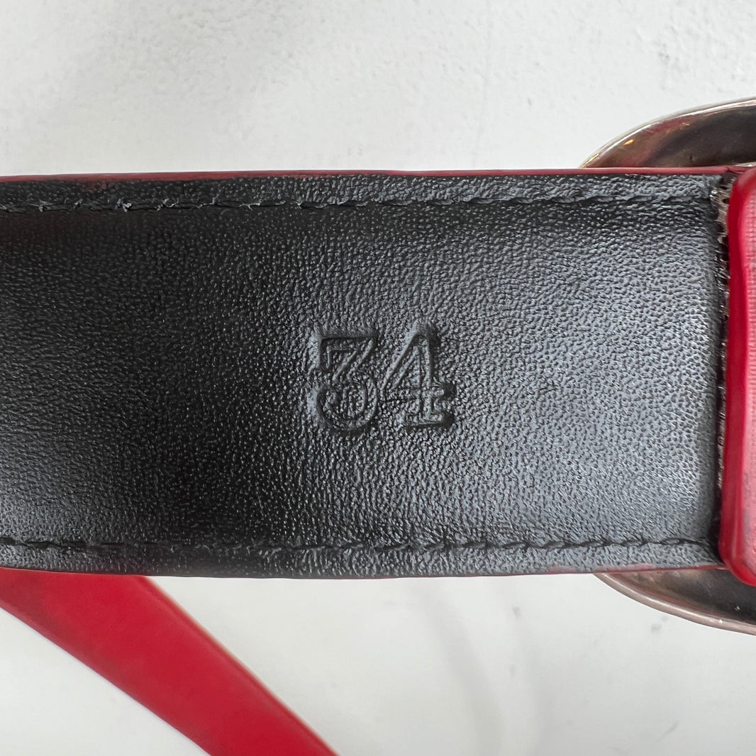 Chrome Hearts Red Gunslinger Belt