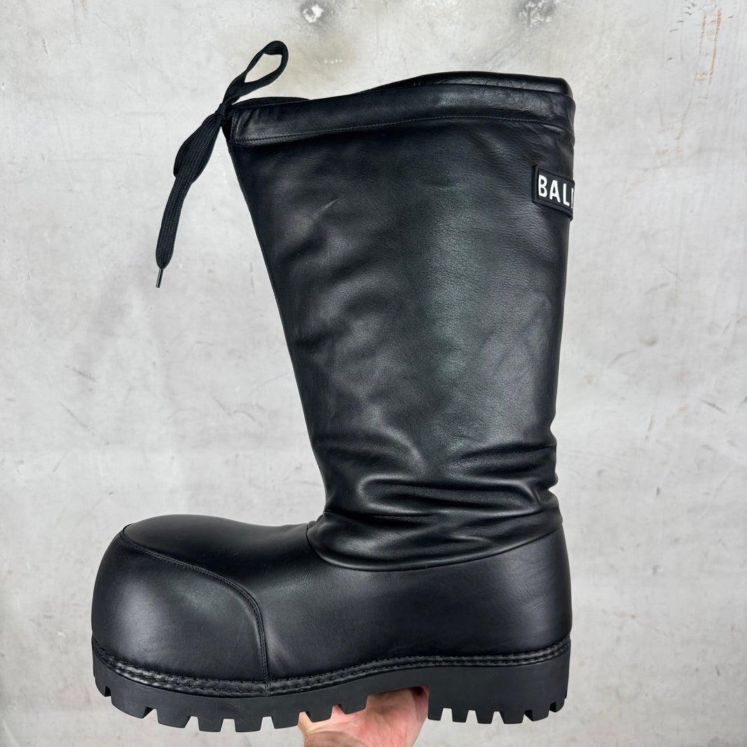 Balenciaga Leather High Alaska Boots