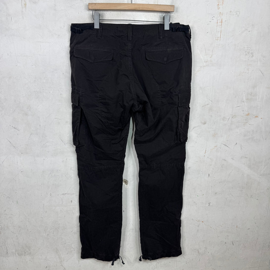 RRL Black Zippered Cargos