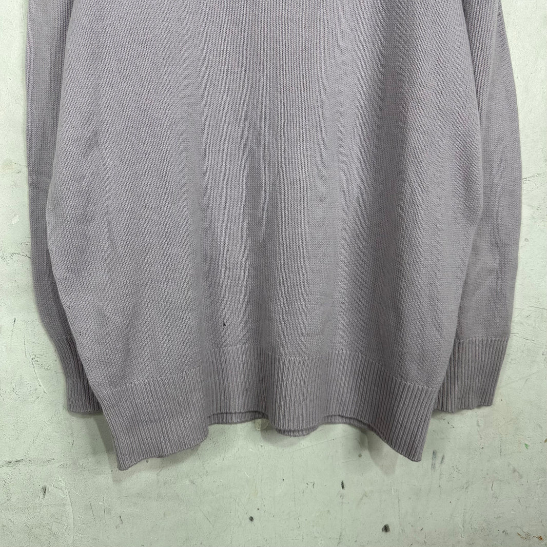 The Row Purple V Sweater