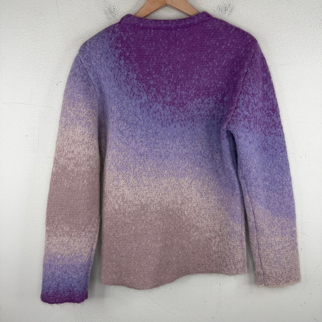 ERL Purple Gradient Knit Sweater