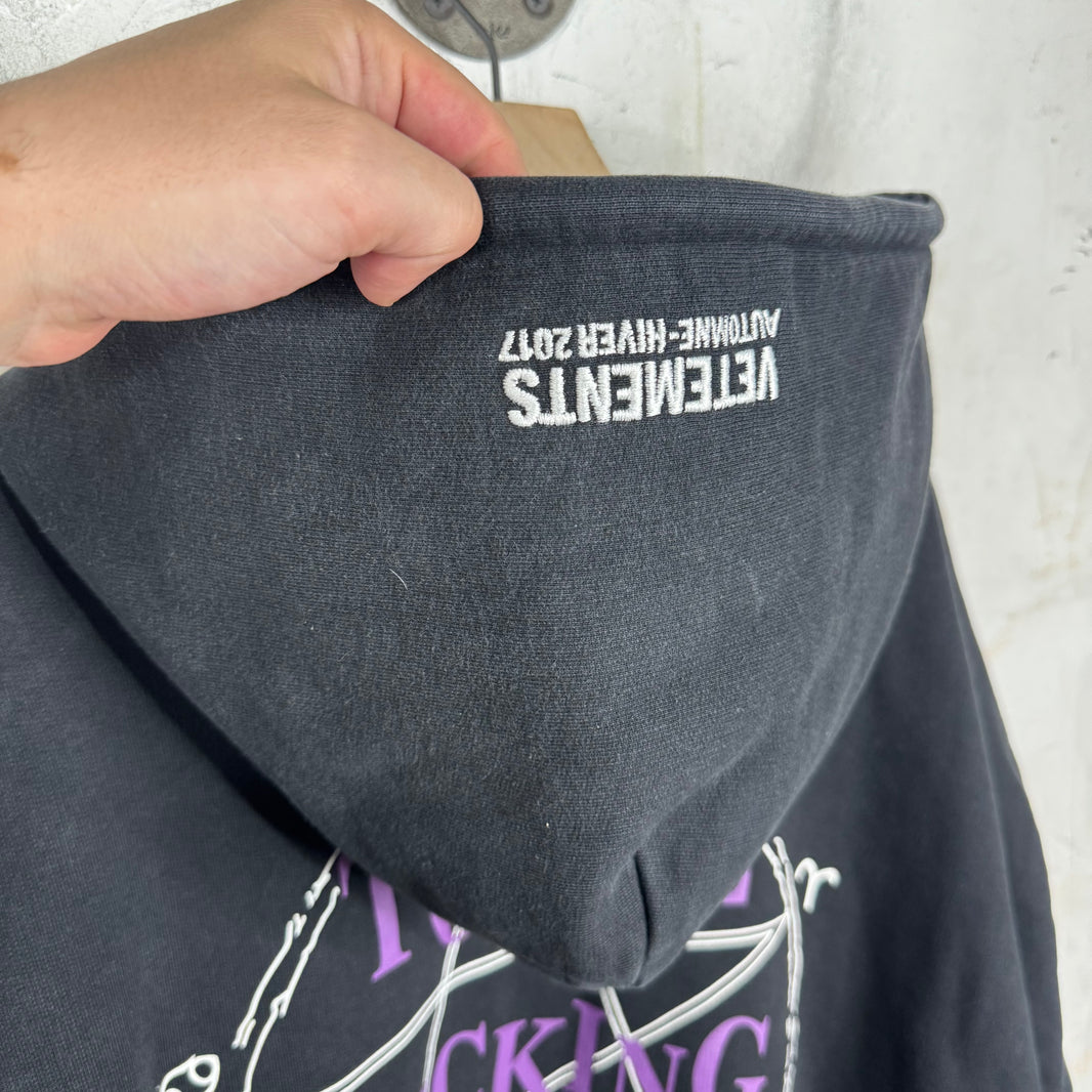 Vetements TFD Oversized Zip Up Hoodie