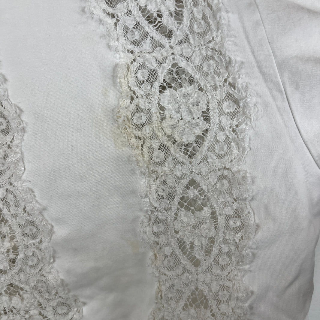 Dolce & Gabanna Floral Lace Hybrid T-Shirt