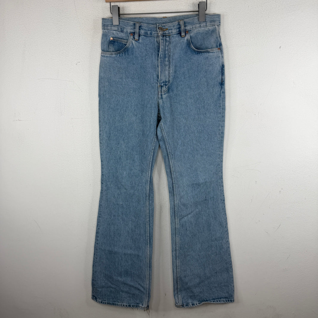 Martine Rose Flared Blue Jeans