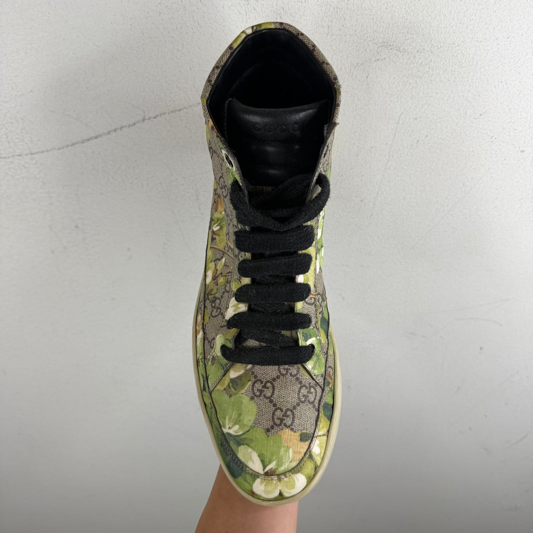 Gucci Floral Monogram Hi Top Sneakers