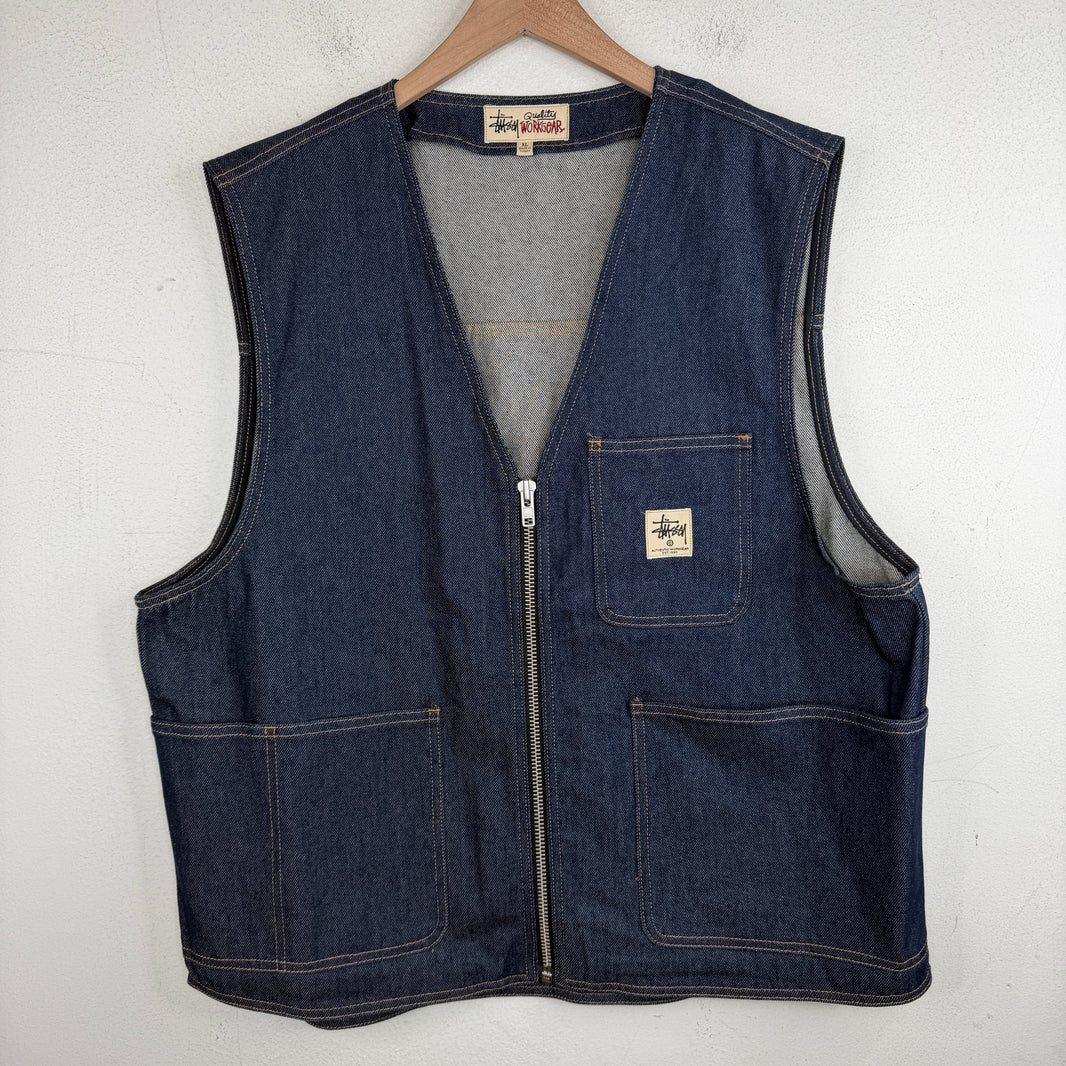 Stussy Denim Zip Vest