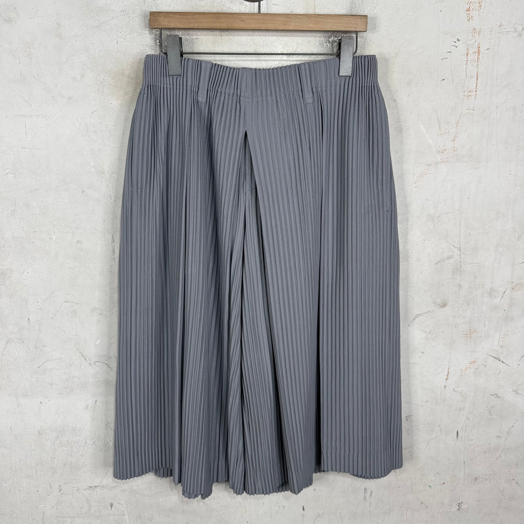 Issey Miyake Grey Skirted Pleates Shorts