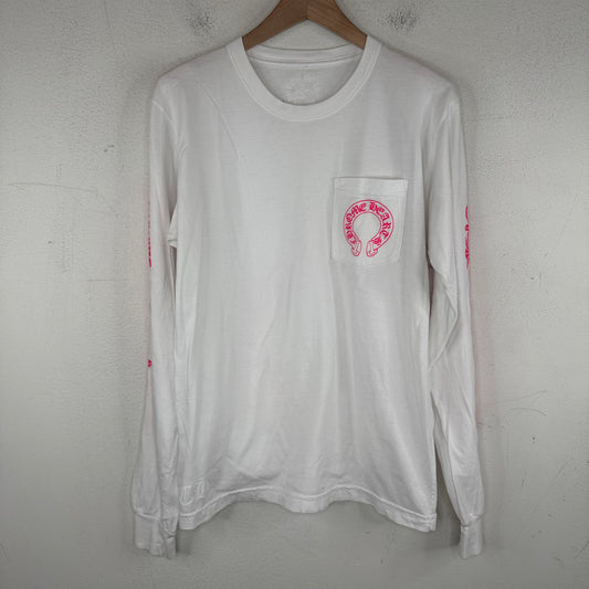 Chrome Hearts Pink Horseshoe L/S T-Shirt