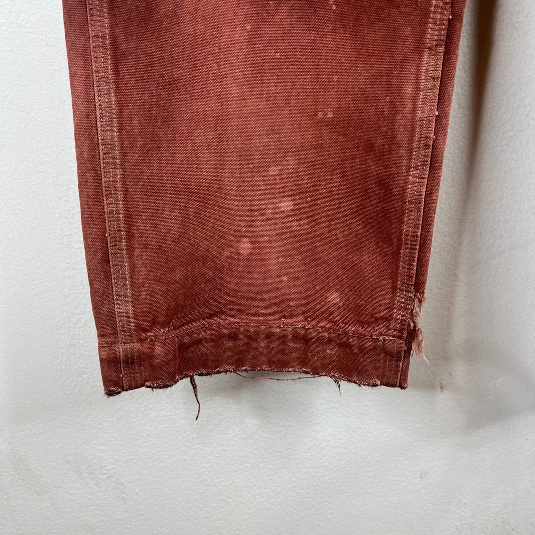 ERD Red Distressed Carpenter Pants