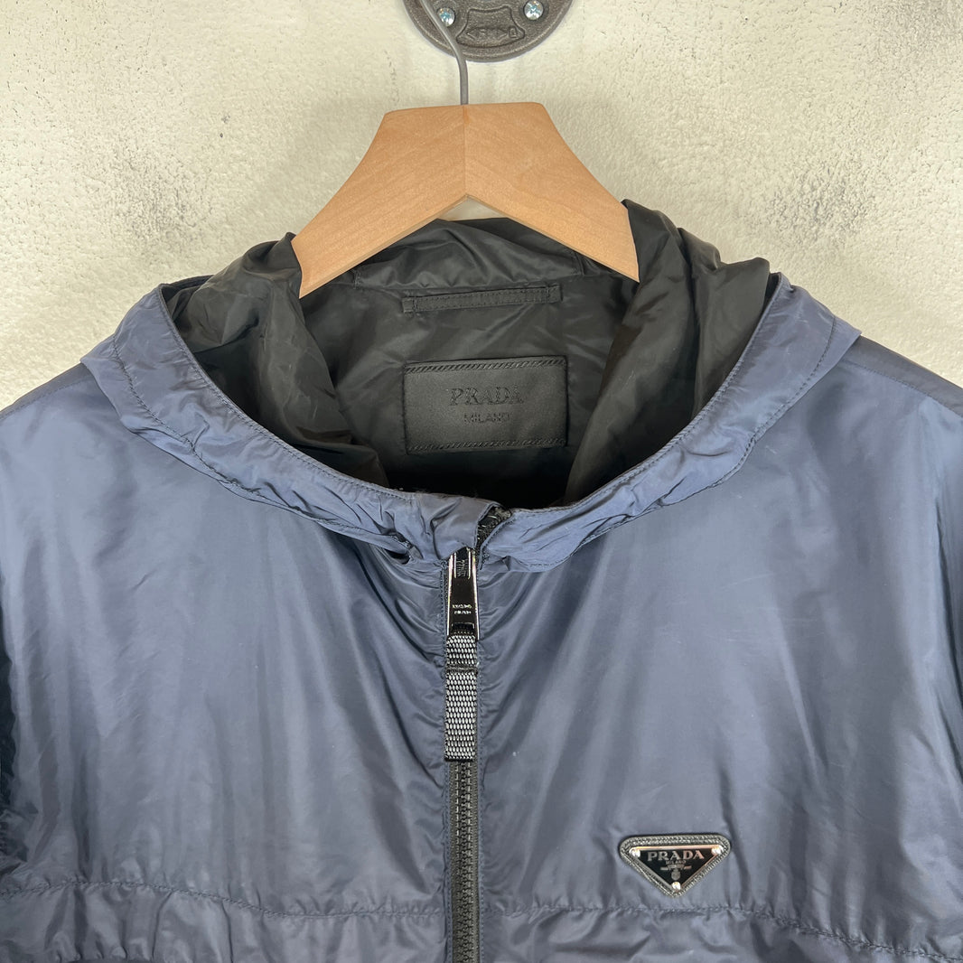 Prada Re-Nylon Hooded Windbreaker