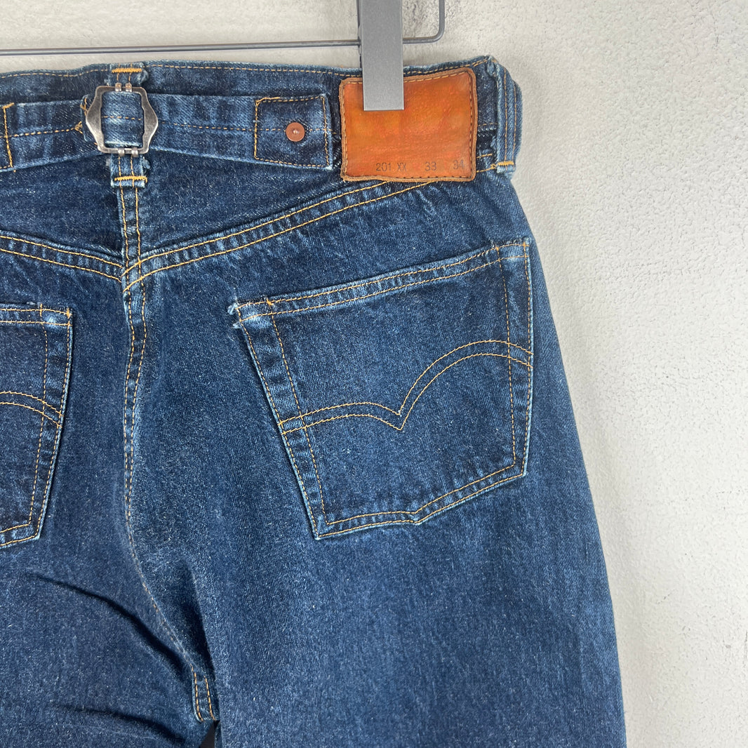 Vintage Levi's LVC 201xx Selvedge Buckleback Jeans