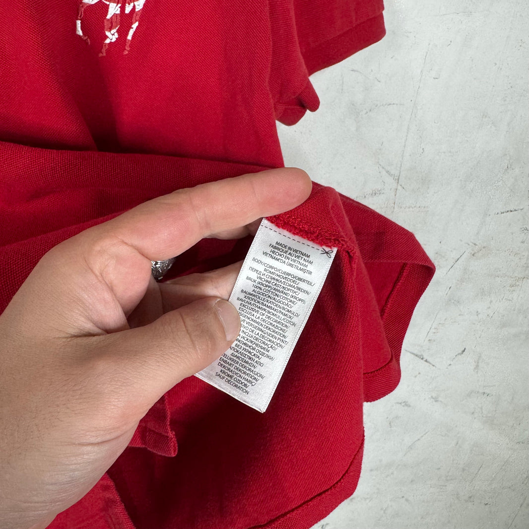 Ralph Lauren Red USA Flag Big Horse Polo