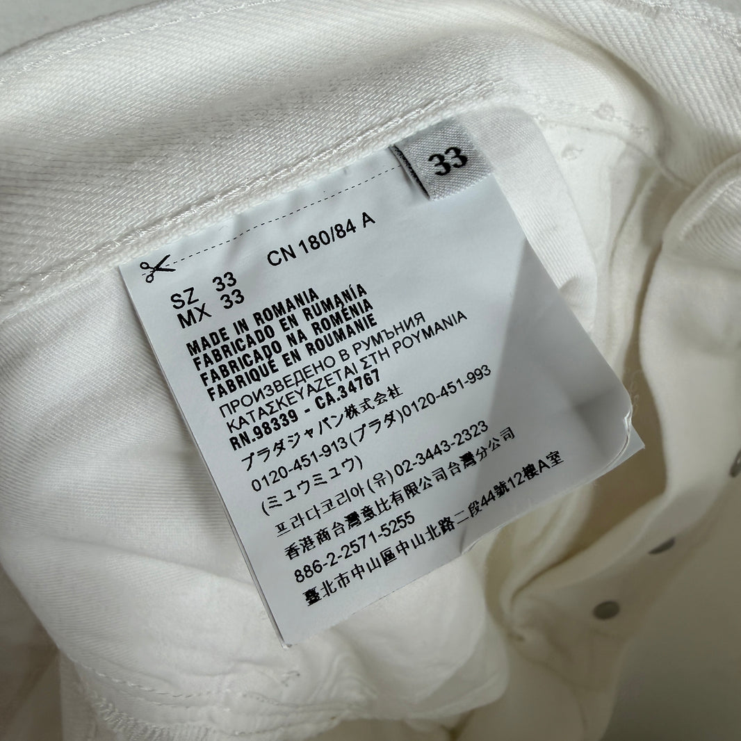 Prada White Denim Jeans