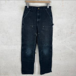 Carhartt Faded Black Smoked Double Knees