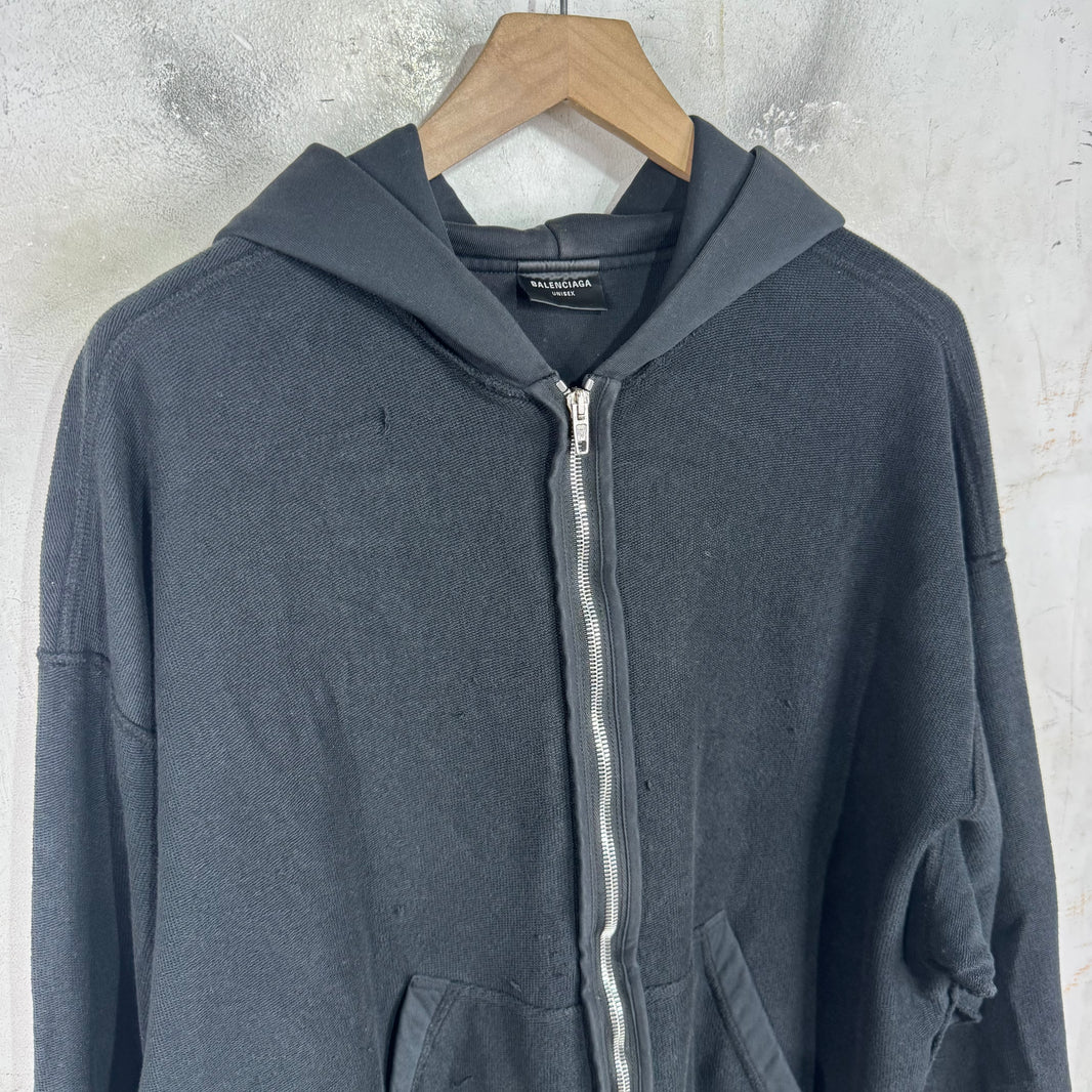 Balenciaga Inside Out Zip Hoodie