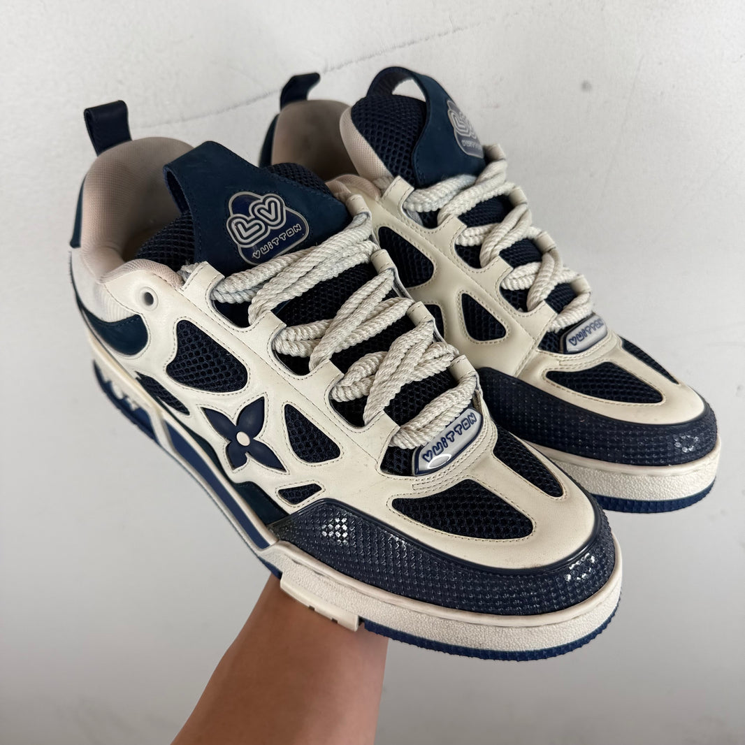 Louis Vuitton Blue/White Skate Sneakers