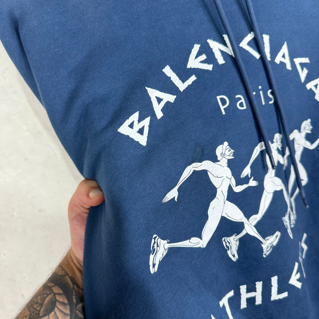 Balenciaga Marathon Navy Hoodie