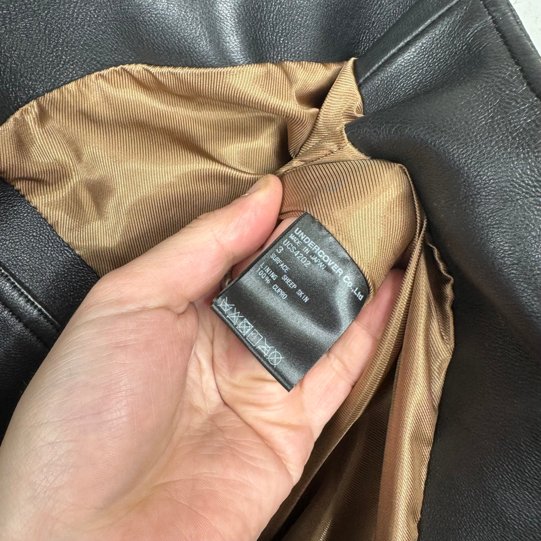 Undercover "We Make Noise" Leather Perfecto Jacket