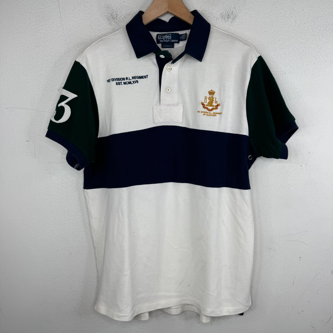 Ralph Lauren White Stripe Polo Shirt