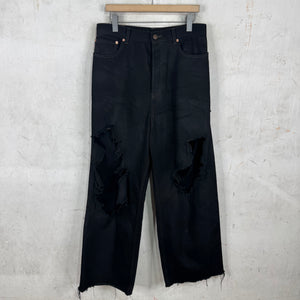 Balenciaga Distressed Boxer Baggy Jeans