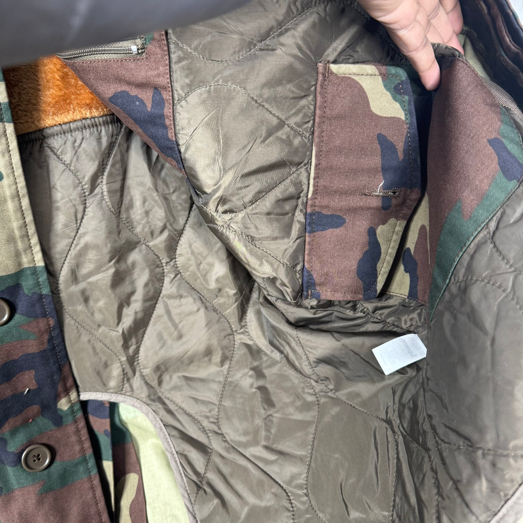 Supreme Camo Green Trench Coat