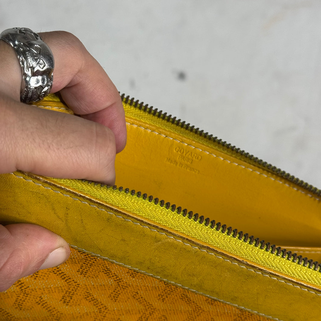 Goyard Yellow Smoked Long Wallet