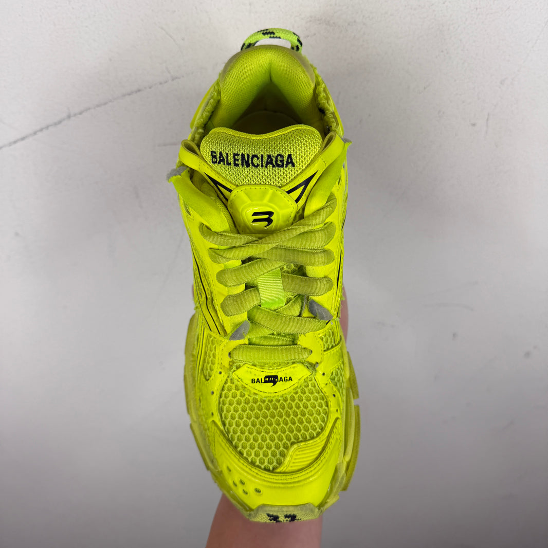 Balenciaga Neon Green Highlighter Runner Sneakers