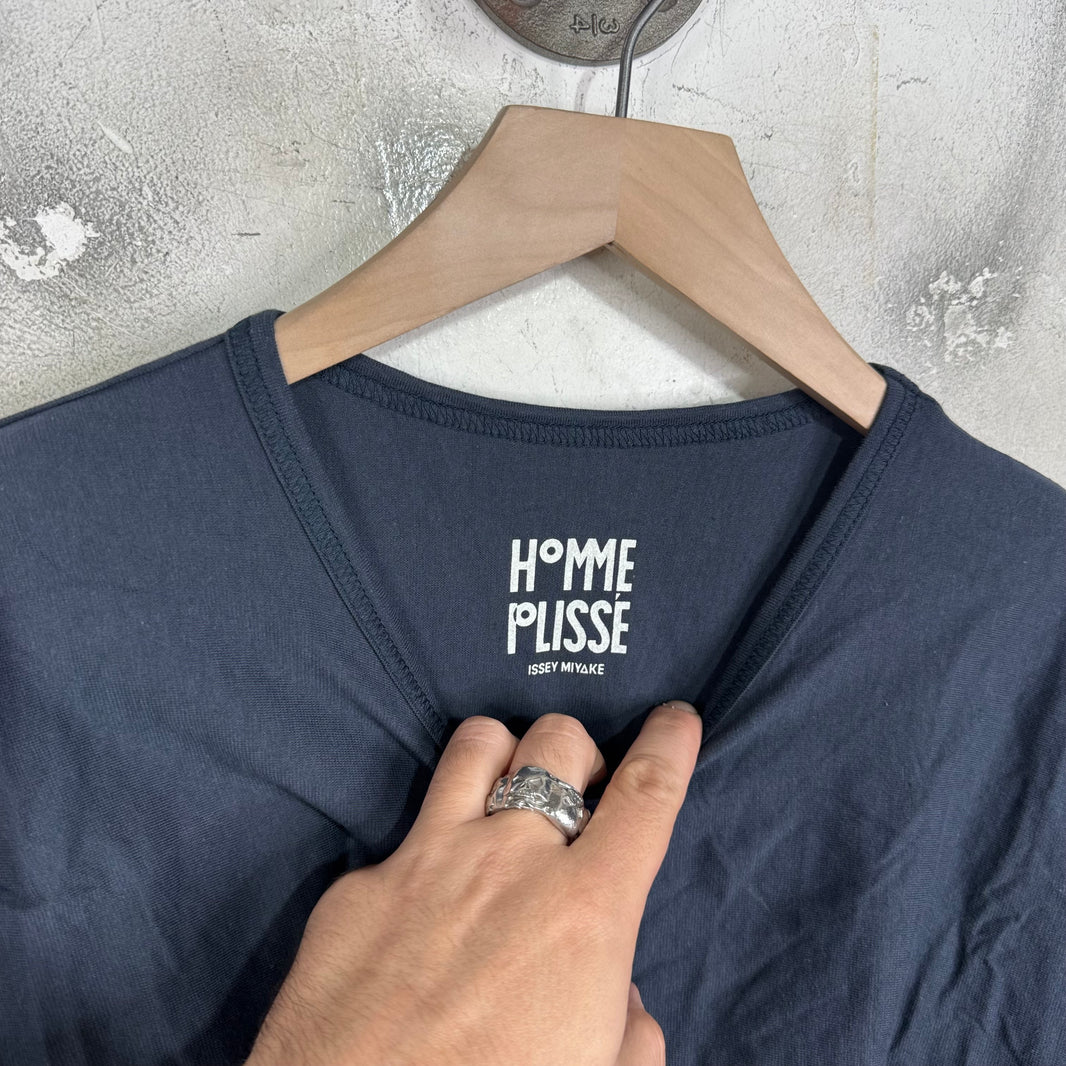 Issey Miyake Homme Plisse Navy L/S T-Shirt