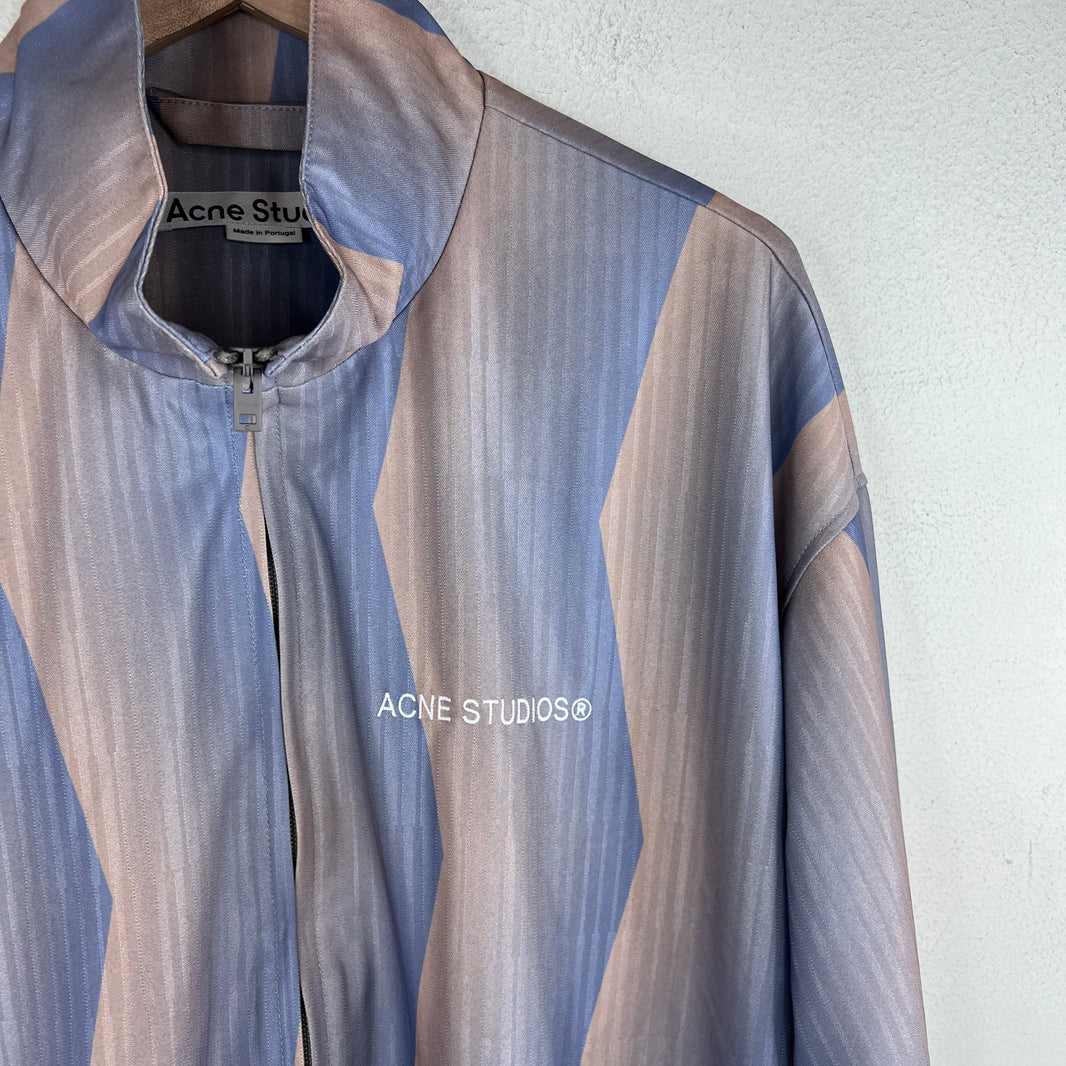 Acne Studios Purple Striped Track Jacket