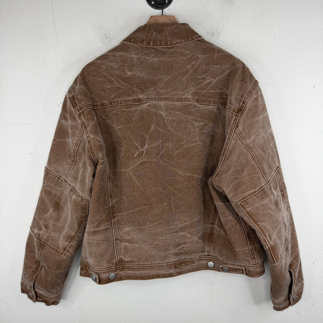 Acne Studios Padded Brown Denim Jacket
