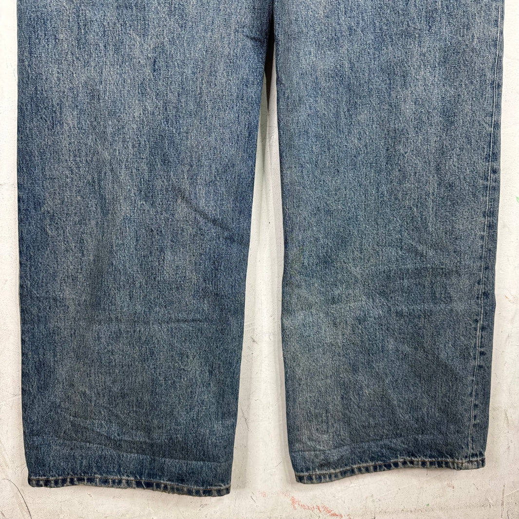 Loewe Dirty Wash High Rise Flared Jeans