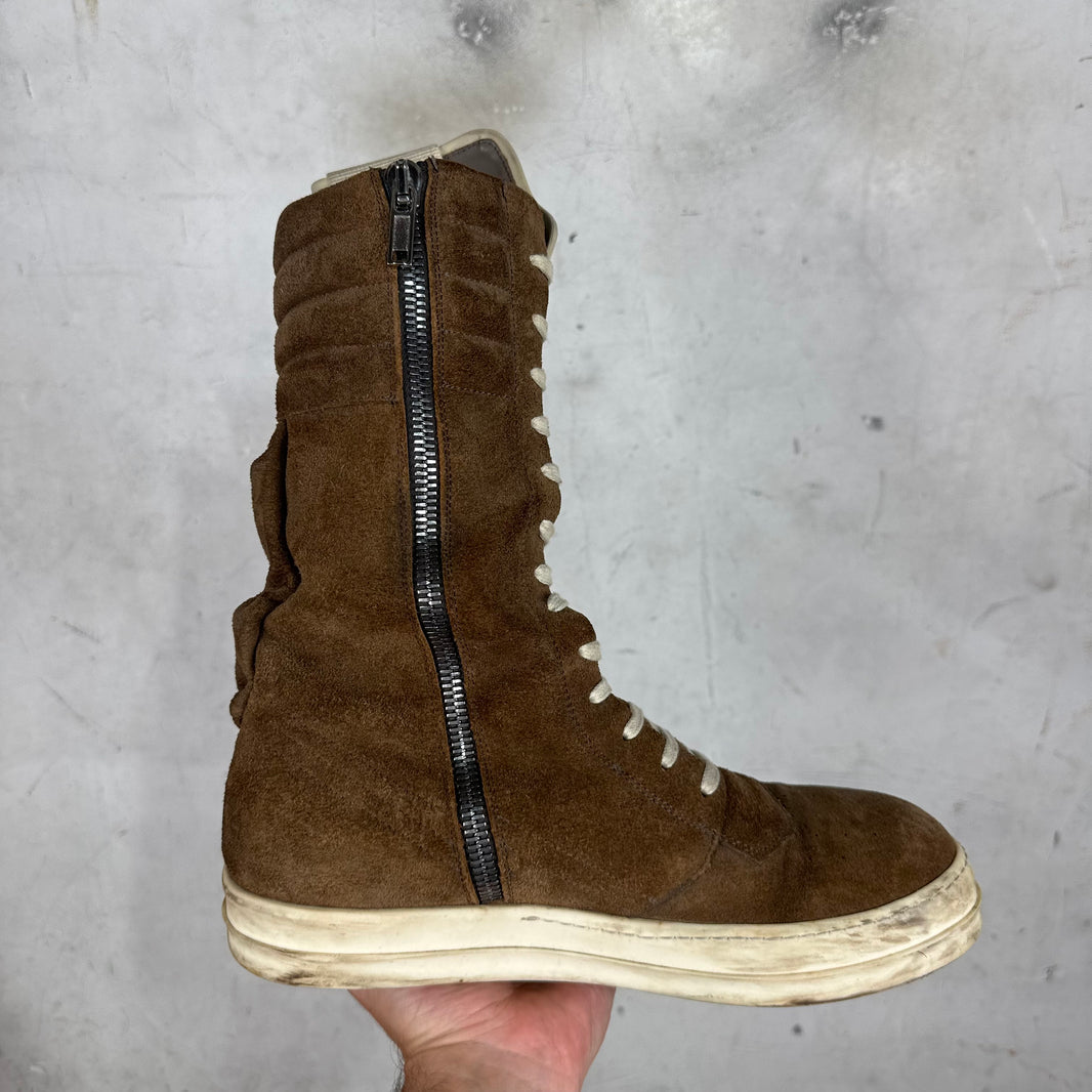 Rick Owens Brown Suede CargoBaskets