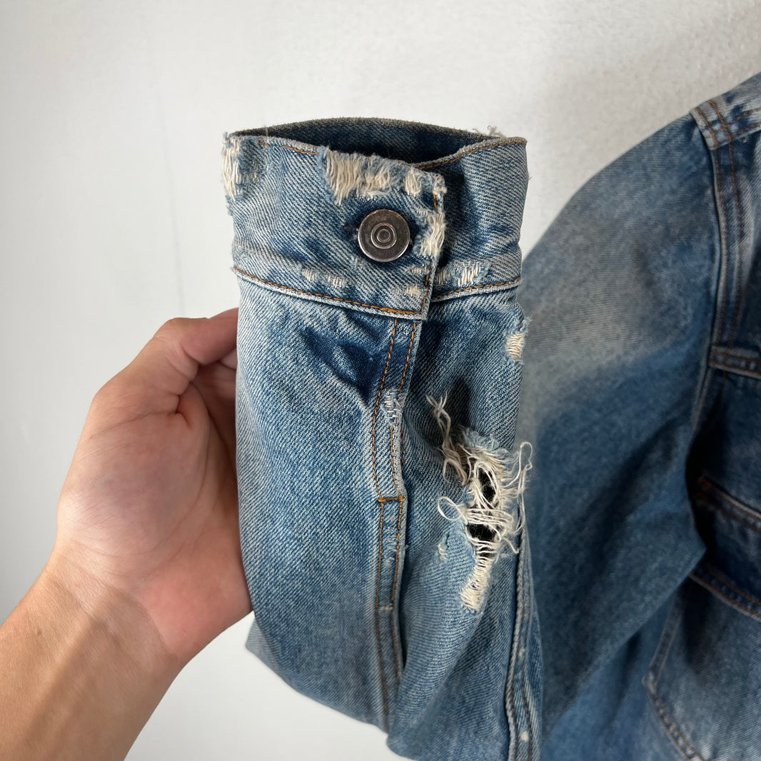 Margiela Distressed Washed Denim Jacket