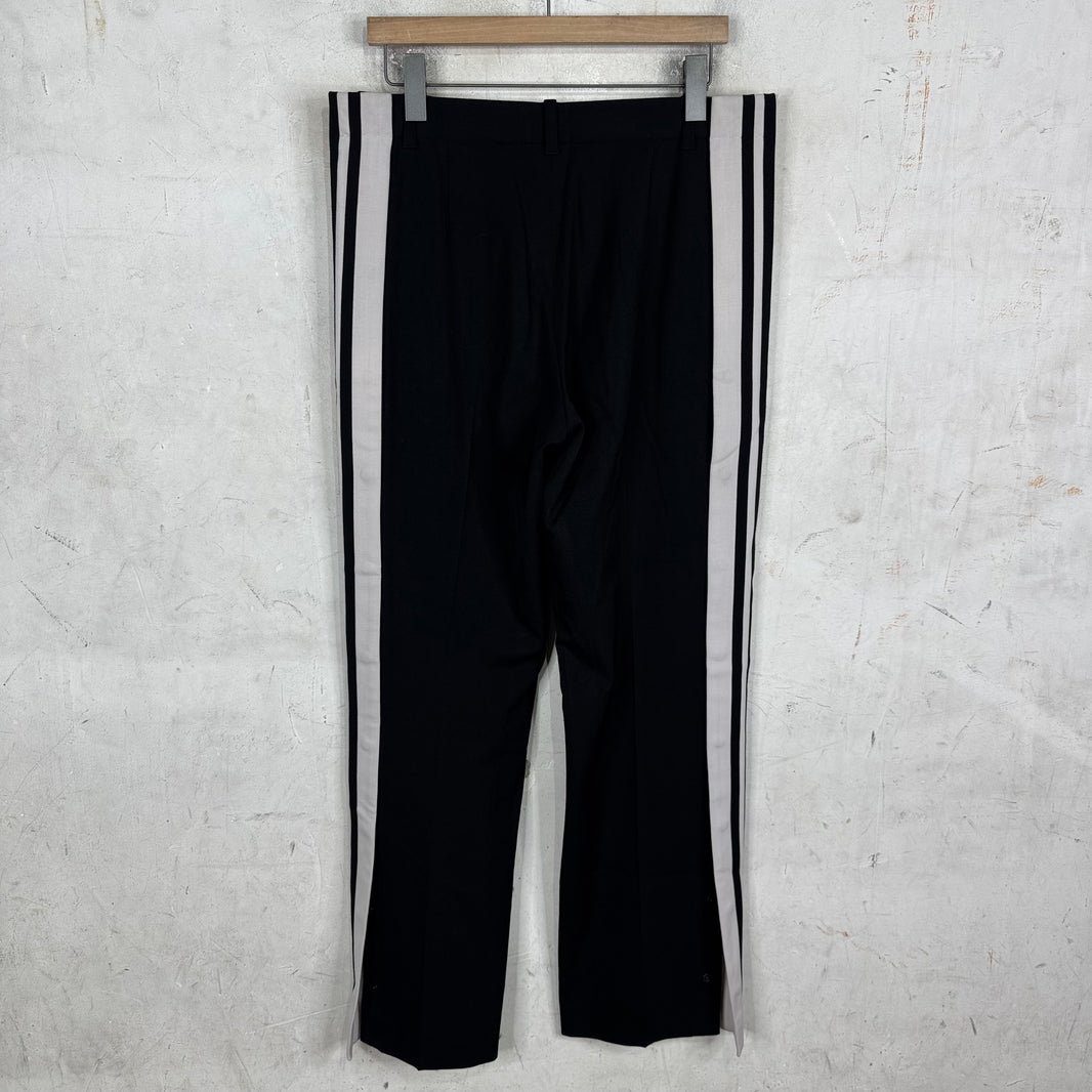 Balenciaga Snap Striped Loose Trousers