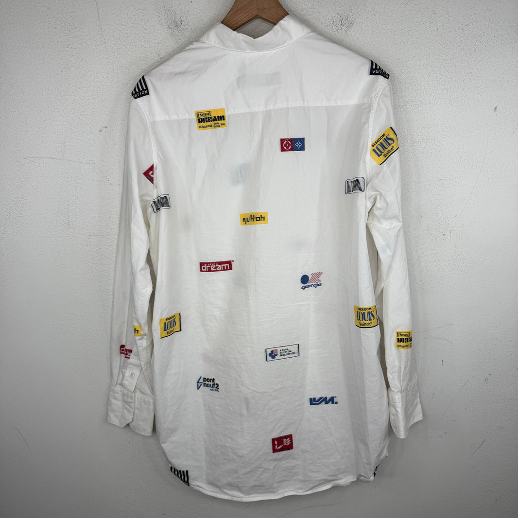 Louis Vuitton Race Logos Button Up Shirt