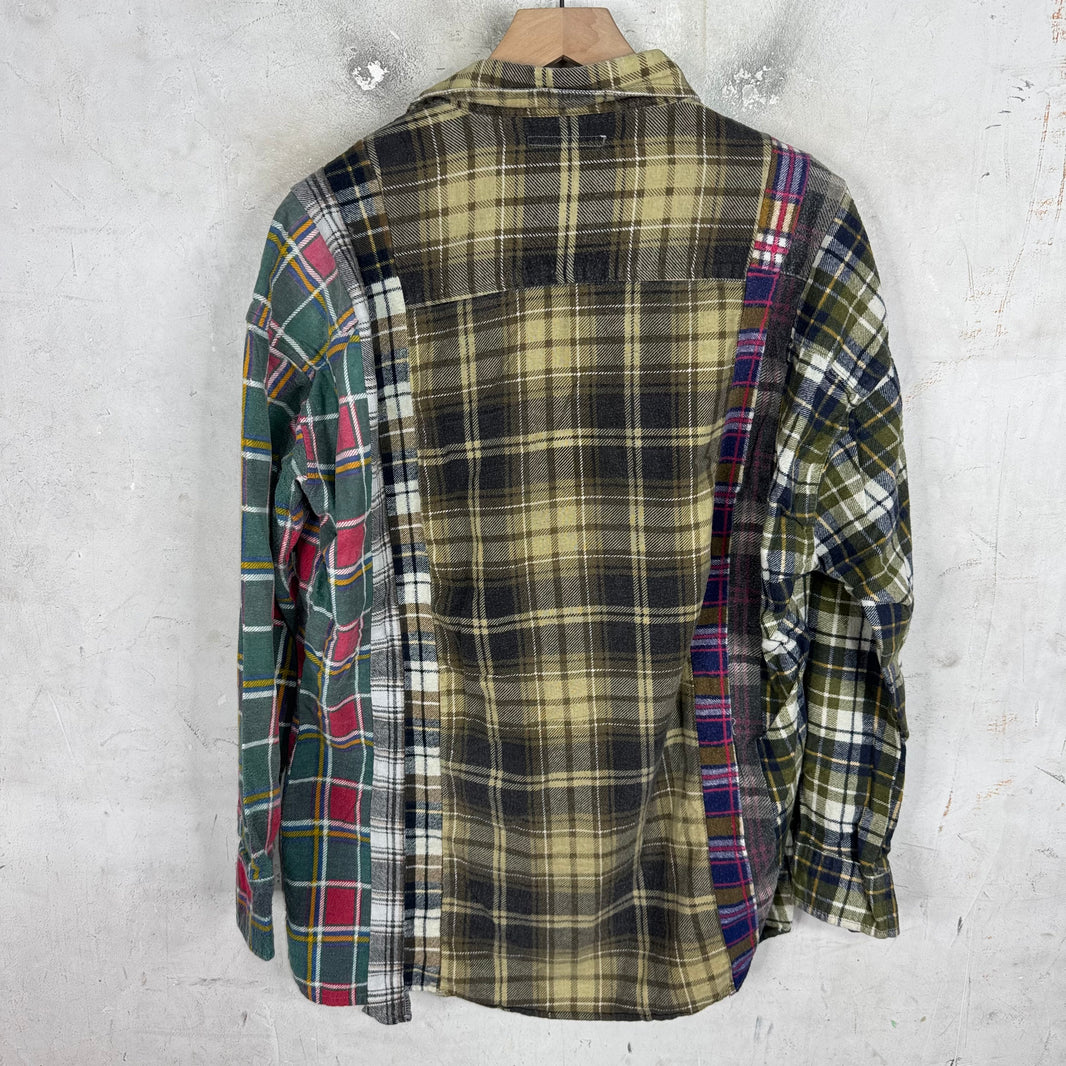 Needles Rebuilt Beige Plaid Flannel