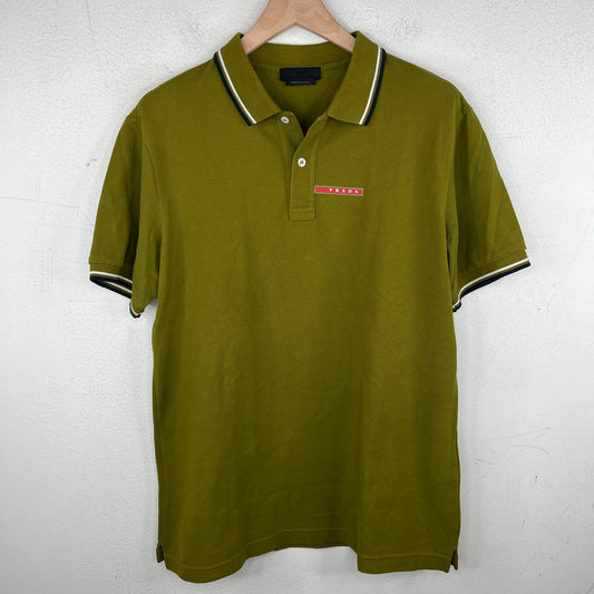 Prada Olive Polo T-Shirt