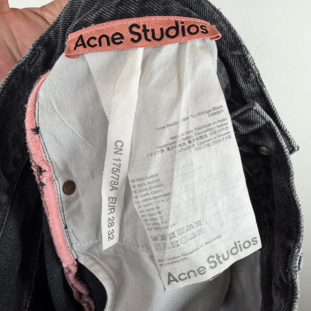 Acne Studios 1991 Toj Vintage Black Jeans