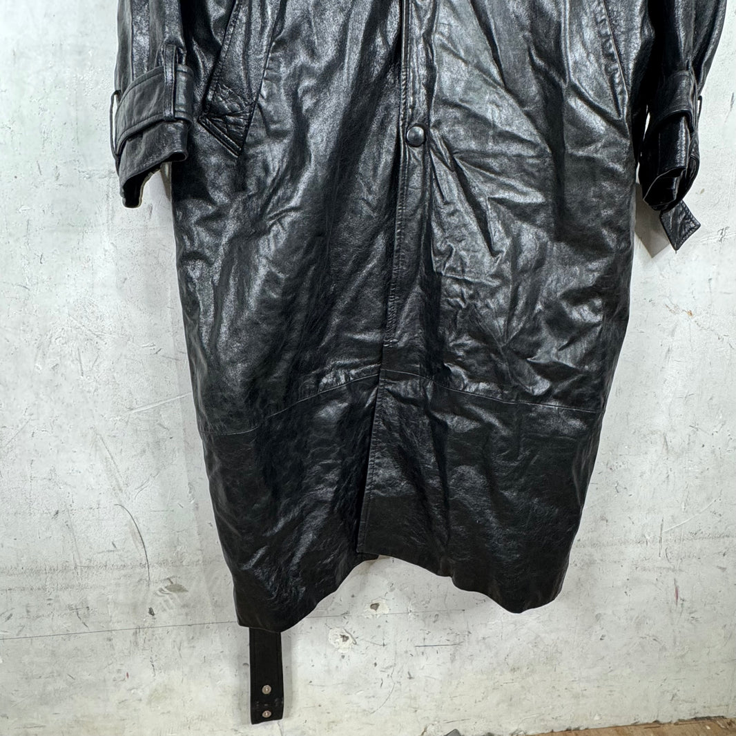 424 Leather Trenchcoat