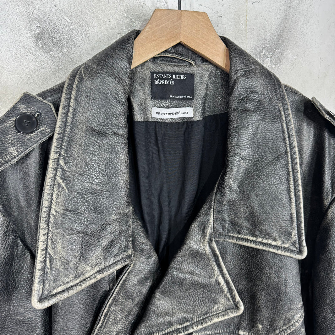 ERD Tabac Rat Leather Perfecto Jacket