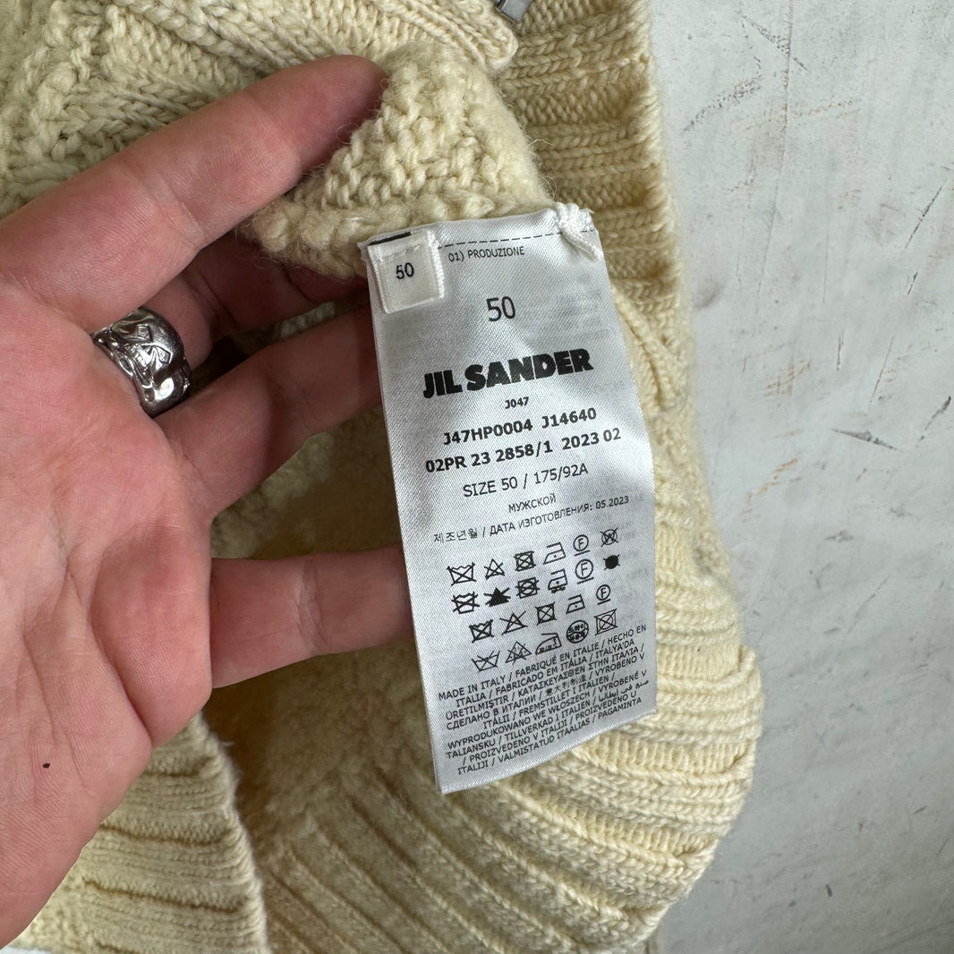 Jil Sander Zipped Wool Sweater