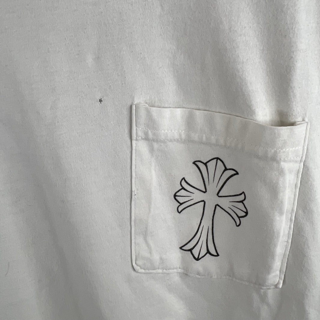 Chrome Hearts White Cross Pocket T-Shirt